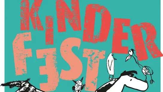 Das Bild zeigt den Flyer des Stuttgarter Kinderfests mit einen illustrierten Pony und verschiedene Vögel. Das Fest findet am Sonntag, den 06. Juli 2025 von 12 bis 18 Uhr auf dem Marktplatz, Schillerplatz und in der Kirchstraße statt. 