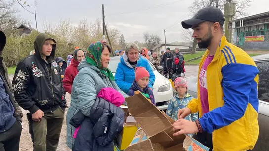 Ukraine: Unterstützung bei der Evakuierung von Kriegsgebieten.