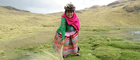 Cumplir con las consecuencias del cambio climático en Perú con el conocimiento tradicional.