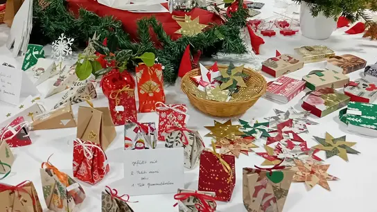 Artikel auf Weihnachsbasar