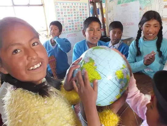 Schulkinder in Peru
