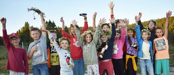 Ucrania: en el campamento de verano, los niños pueden recuperarse de las experiencias de guerra. 