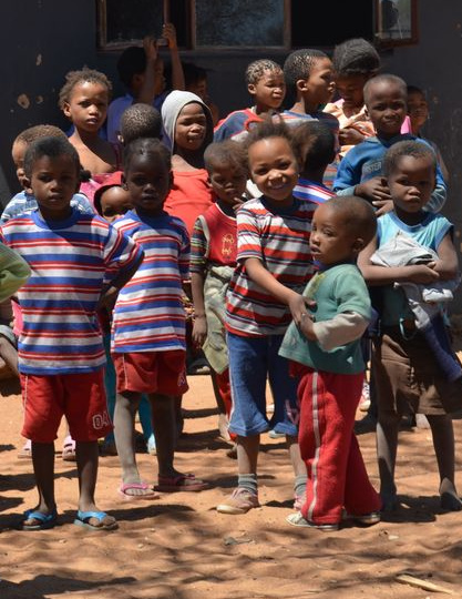 Vorschulkinder in Namibia