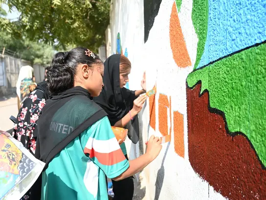 Awareness- und Baumpflanzaktionen in Karatschi, Pakistan