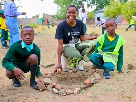 Anlage eines gemeinschaftlichen Obst- und Gemüsegartens, Simbabwe