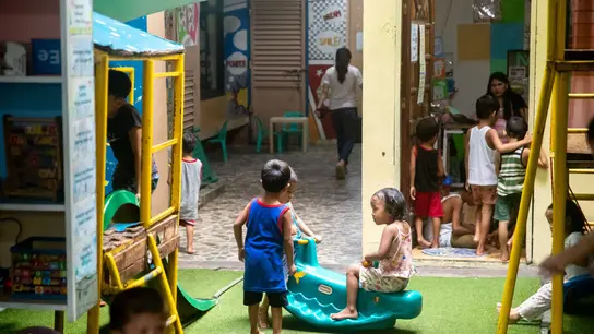 Der »Drop-In-Bereich« ist ein sicherer Ort für Kinder, die sonst den Tag draußen auf den Straßen der Hauptstadt verbringen müssten.