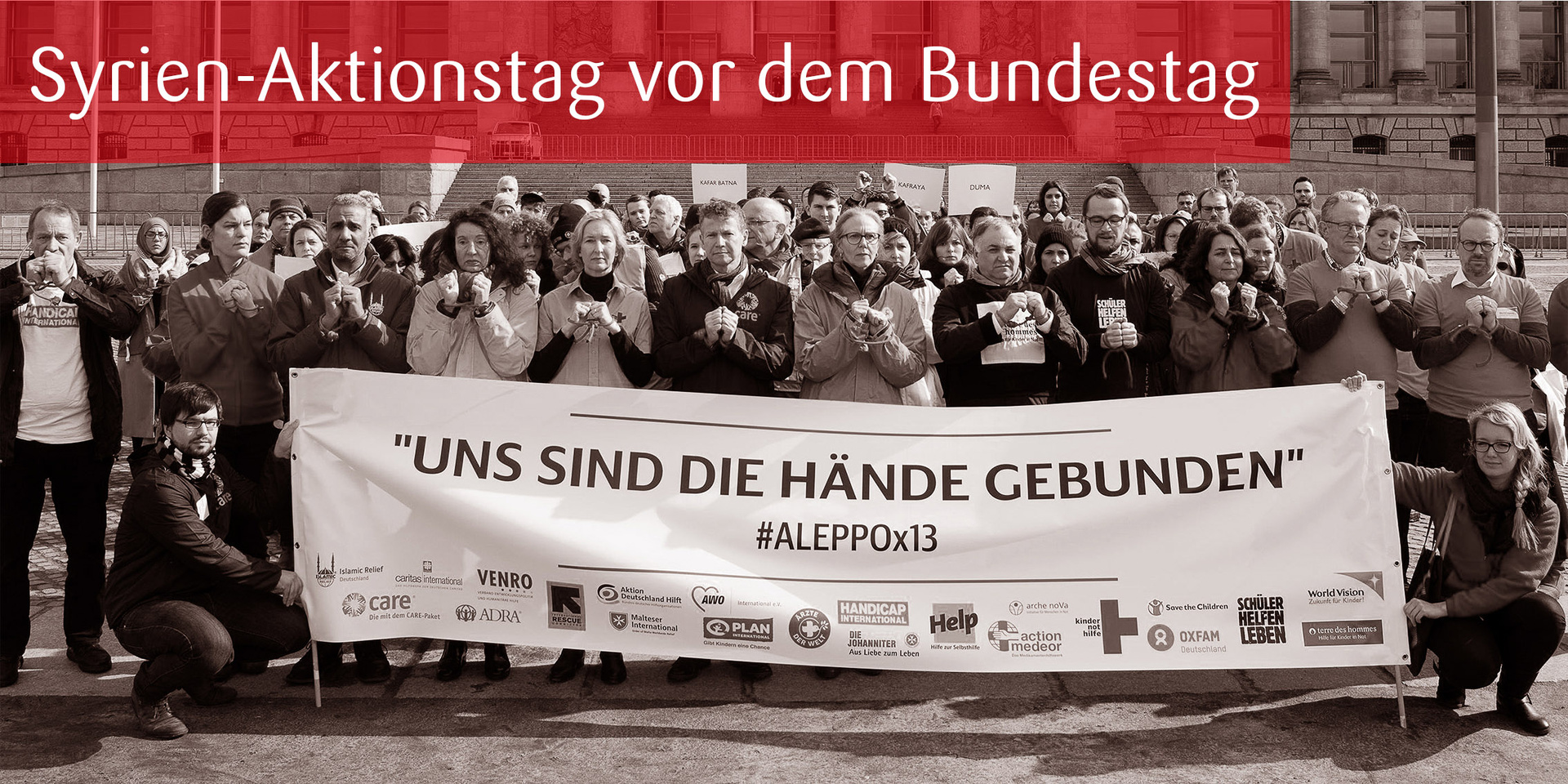 Syrien-Aktionstag vor dem Bundestag